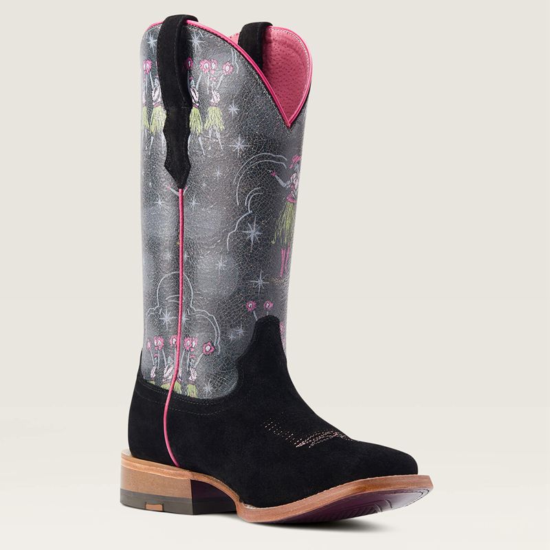 Ariat Frontier Western Aloha Western Boot Noir Femme | RSF-01506139