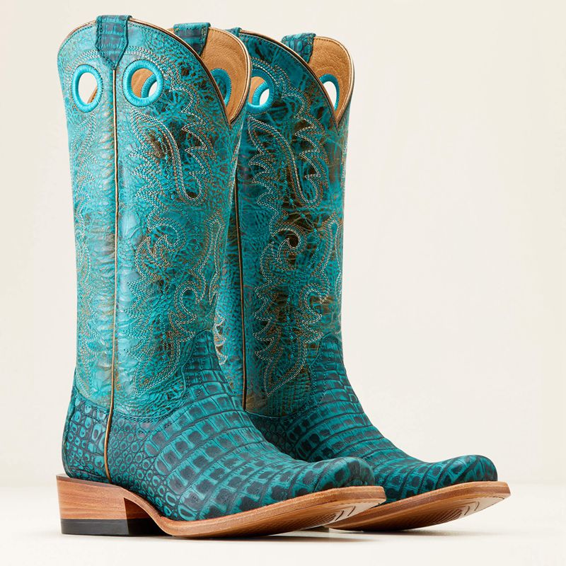 Ariat Futurity Boon Western Boot Turquoise Femme | CIC-49145661