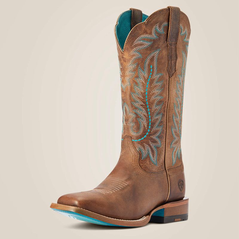 Ariat Frontier Tilly Western Boot Rodeo Tan Femme | XCP-47997516