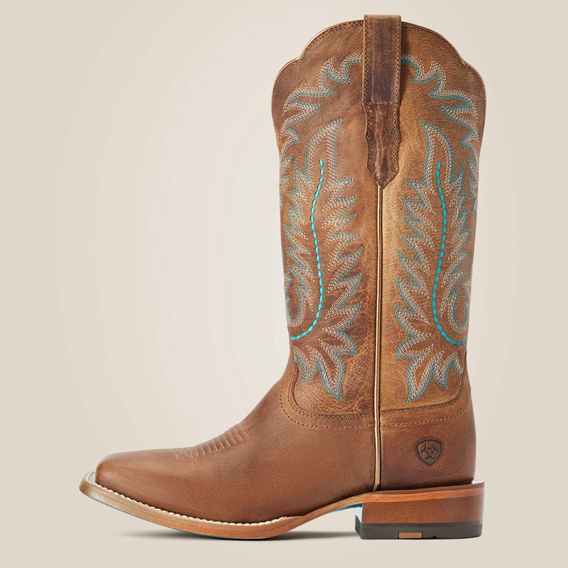 Ariat Frontier Tilly Western Boot Rodeo Tan Femme | XCP-47997516