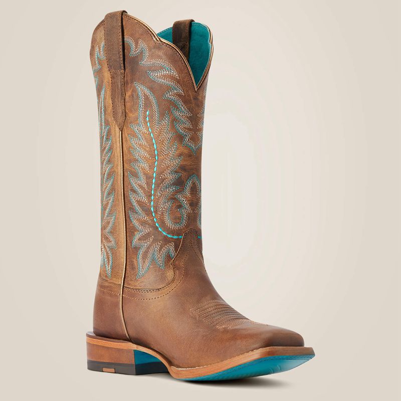 Ariat Frontier Tilly Western Boot Rodeo Tan Femme | XCP-47997516