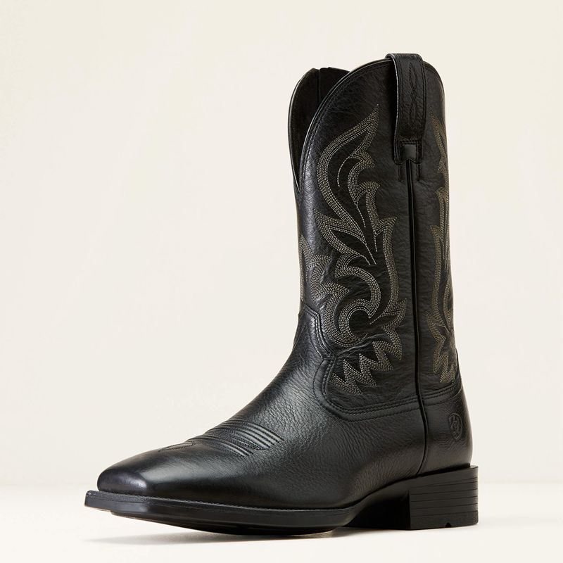 Ariat Slim Zip Ultra Western Boot Noir Homme | WIQ-26051421