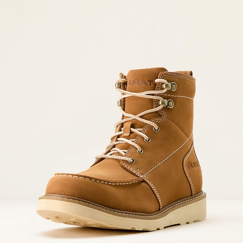 Ariat Recon Lace Boot Natural Suede Homme | BMB-95093426