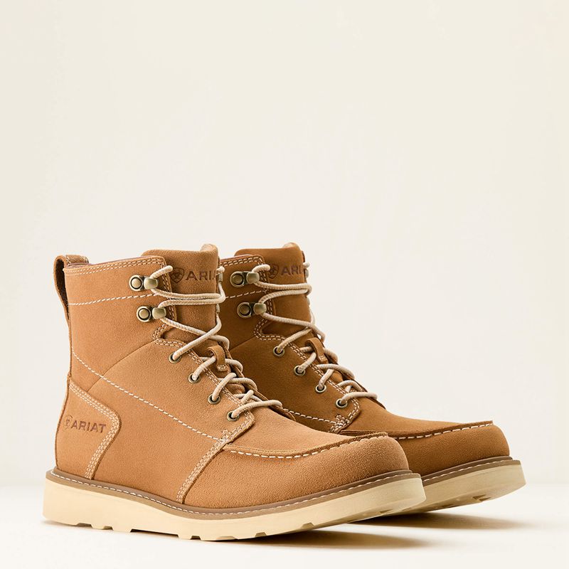 Ariat Recon Lace Boot Natural Suede Homme | BMB-95093426