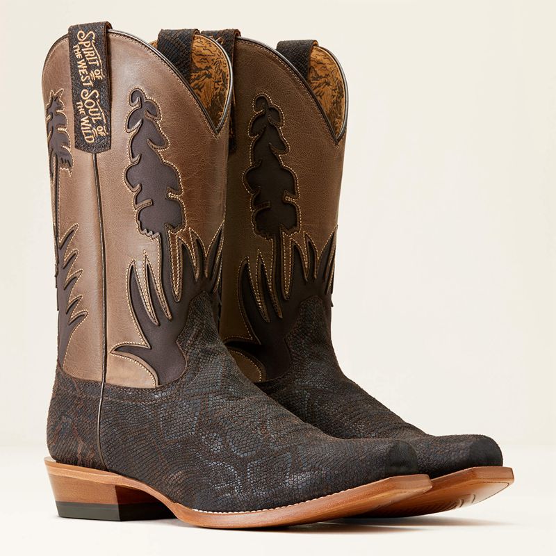 Ariat High Stepper Sendero Western Boot Chocolat Serpent Homme | WSW-74995219