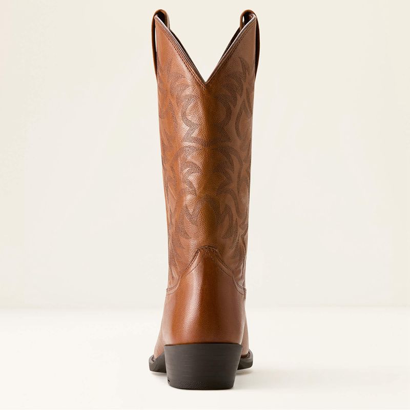 Ariat Heritage R Toe Western Boot Cognac Homme | AOZ-76633227