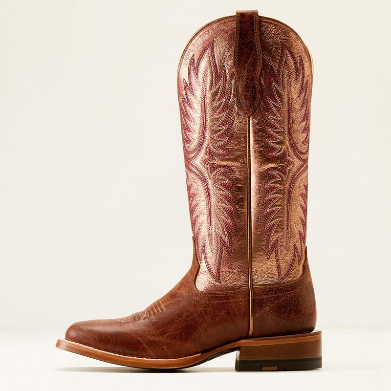 Ariat Frontier Calamity Jane Western Boot Bite The Dust Brown/Desert Sunrise Femme | UOF-77526315