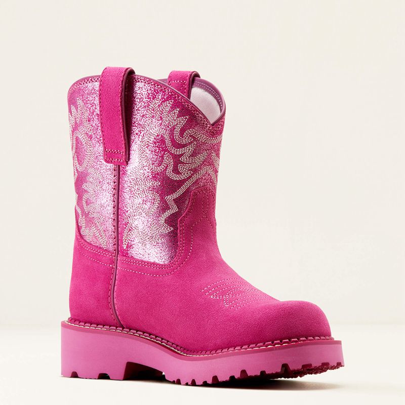 Ariat Fatbaby Western Boot Hottest Pink/Pink Metallic Femme | GAG-72934261