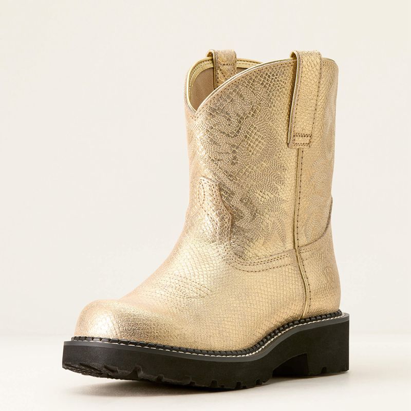 Ariat Fatbaby Western Boot Gilded Lizard Emboss Femme | EPX-43394567