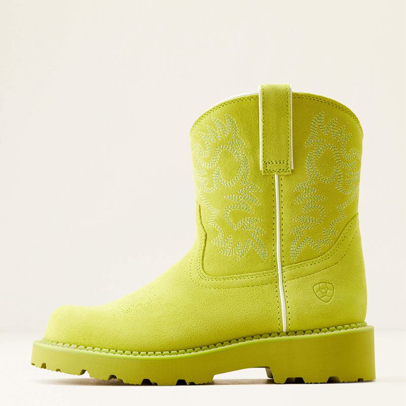 Ariat Fatbaby Western Boot Electric Lime Femme | EIH-20735608