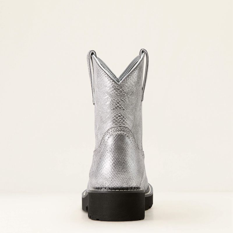 Ariat Fatbaby Western Boot Gunmetal Lizard Emboss Femme | BWJ-60229657