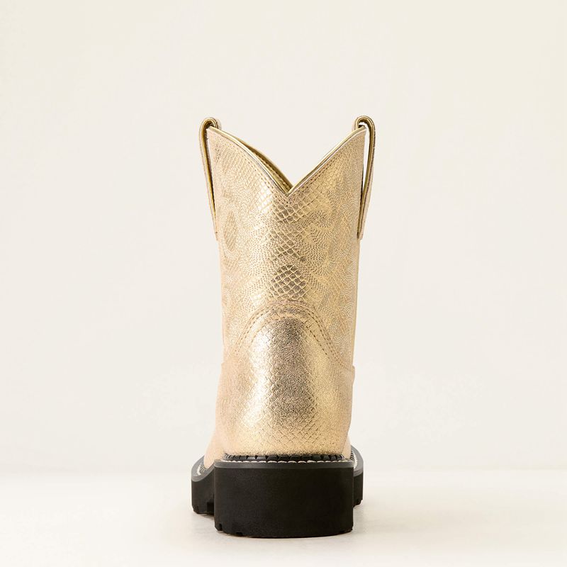 Ariat Fatbaby Western Boot Gilded Lizard Emboss Femme | EPX-43394567