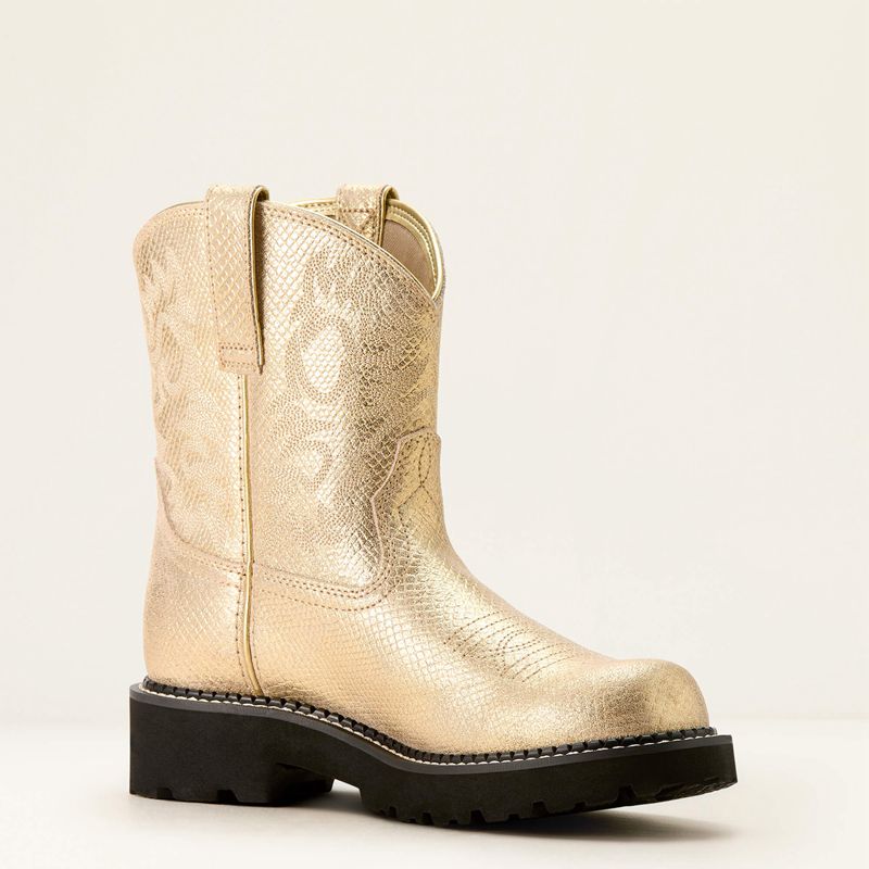 Ariat Fatbaby Western Boot Gilded Lizard Emboss Femme | EPX-43394567