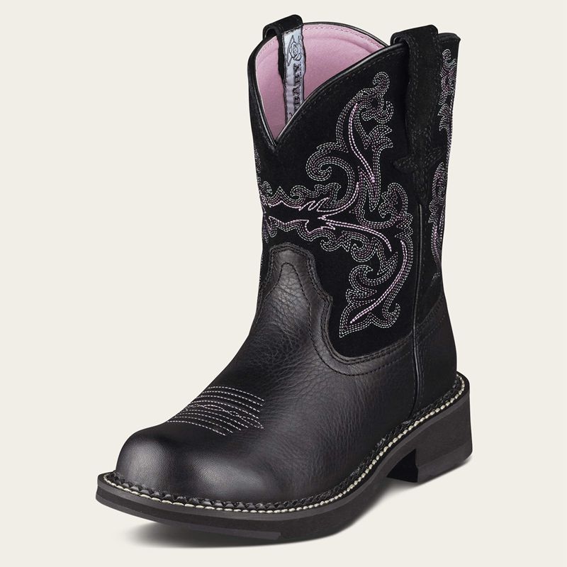 Ariat Fatbaby Ii Western Boot Noir Femme | MAC-70210360