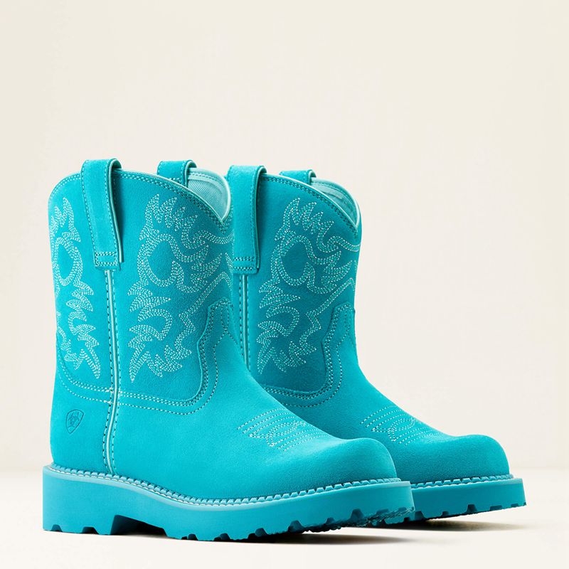 Ariat Fatbaby Western Boot Turquoise Femme | JRB-24228913