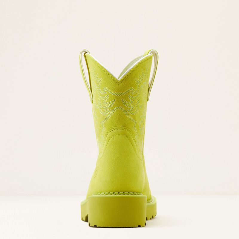 Ariat Fatbaby Western Boot Electric Lime Femme | EIH-20735608