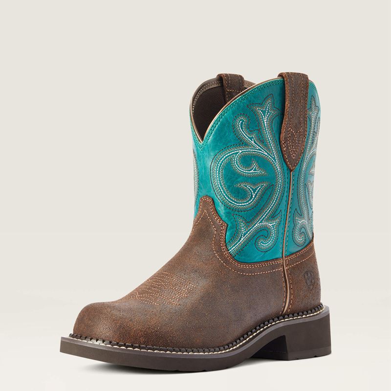 Ariat Fatbaby Heritage Western Boot Worn Hickory Femme | KUK-96853641