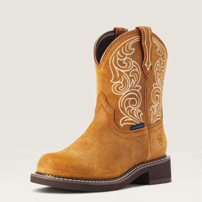 Ariat Fatbaby Heritage Waterproof Western Boot Ginger Spice Femme | RFJ-77503354