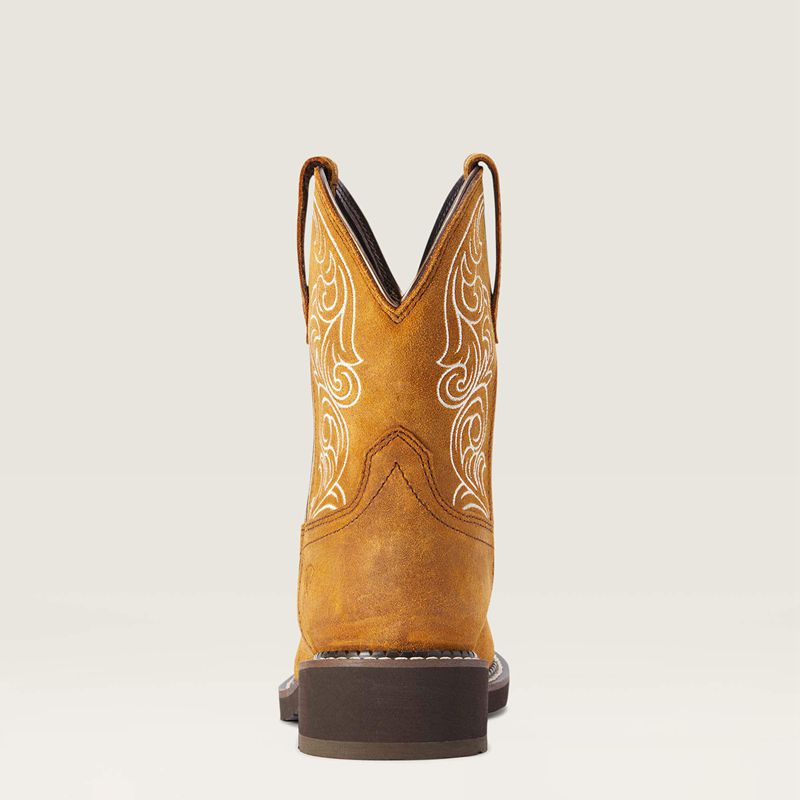 Ariat Fatbaby Heritage Waterproof Western Boot Ginger Spice Femme | RFJ-77503354