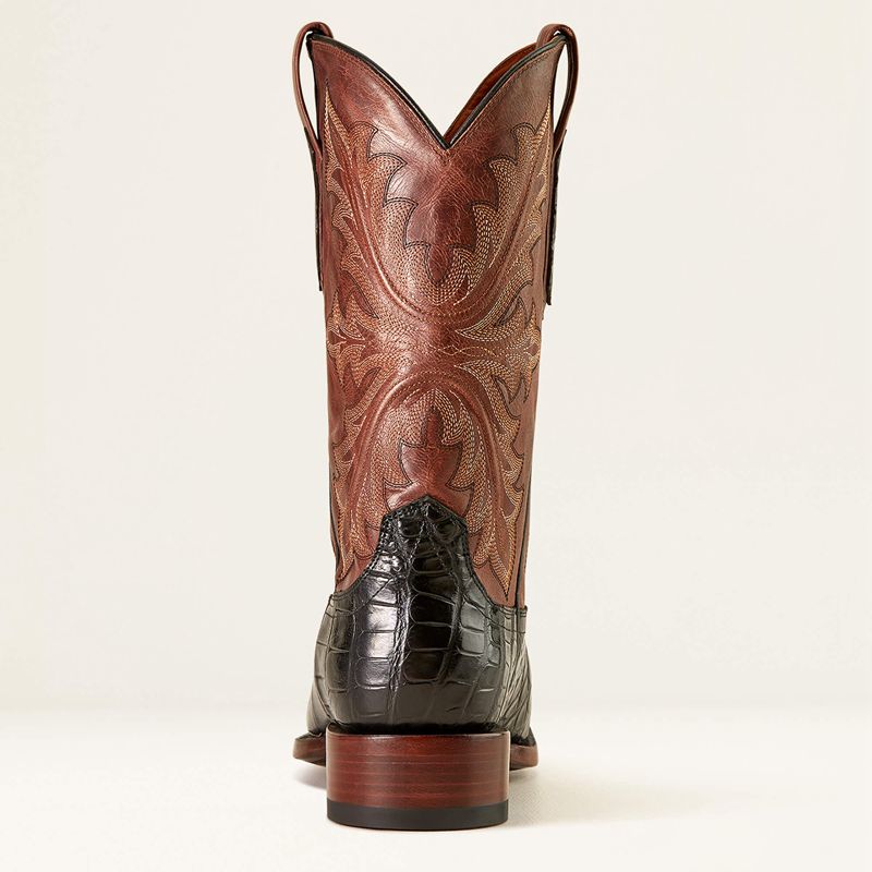 Ariat Bench Made Stilwell Western Boot Noir Marron Homme | GMK-19317645