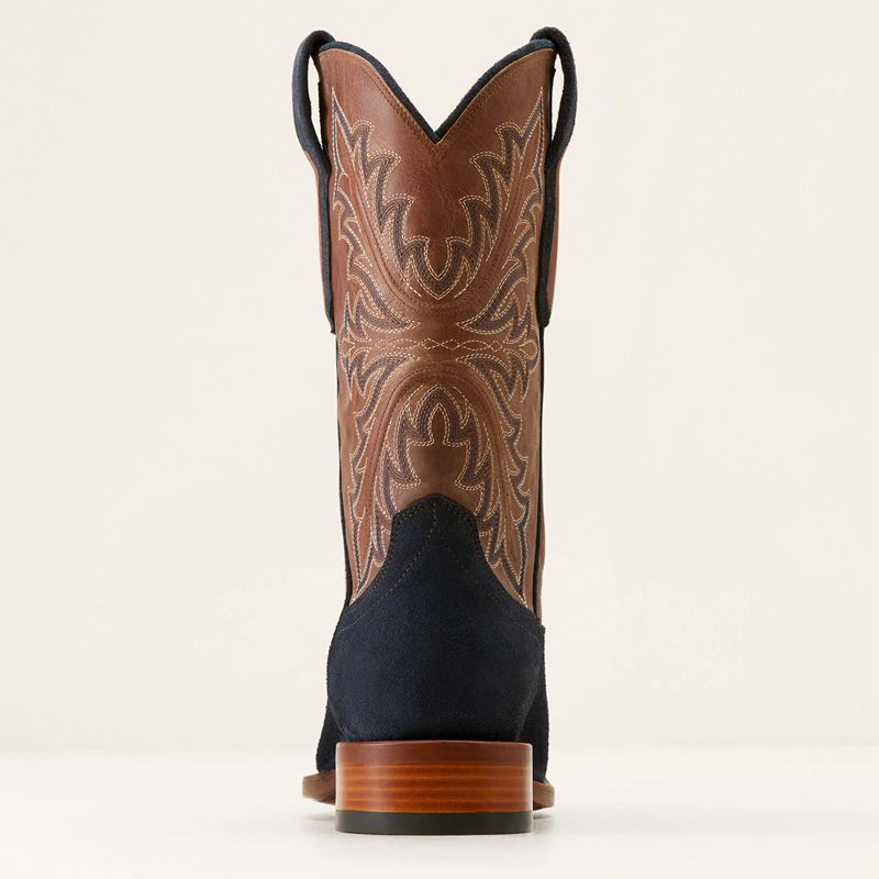 Ariat Bench Made Stilwell Western Boot Bleu Marine Homme | HMB-10391546