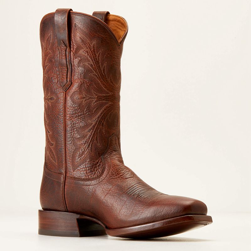 Ariat Bench Made Stilwell Cowboy Boot Marron Homme | NAD-85170673