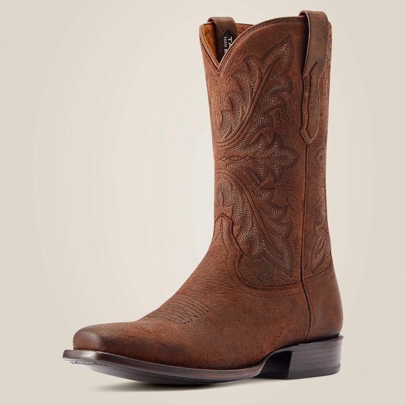 Ariat Bench Made Hardin Western Boot Hickory Elk Homme | ZMB-92184276