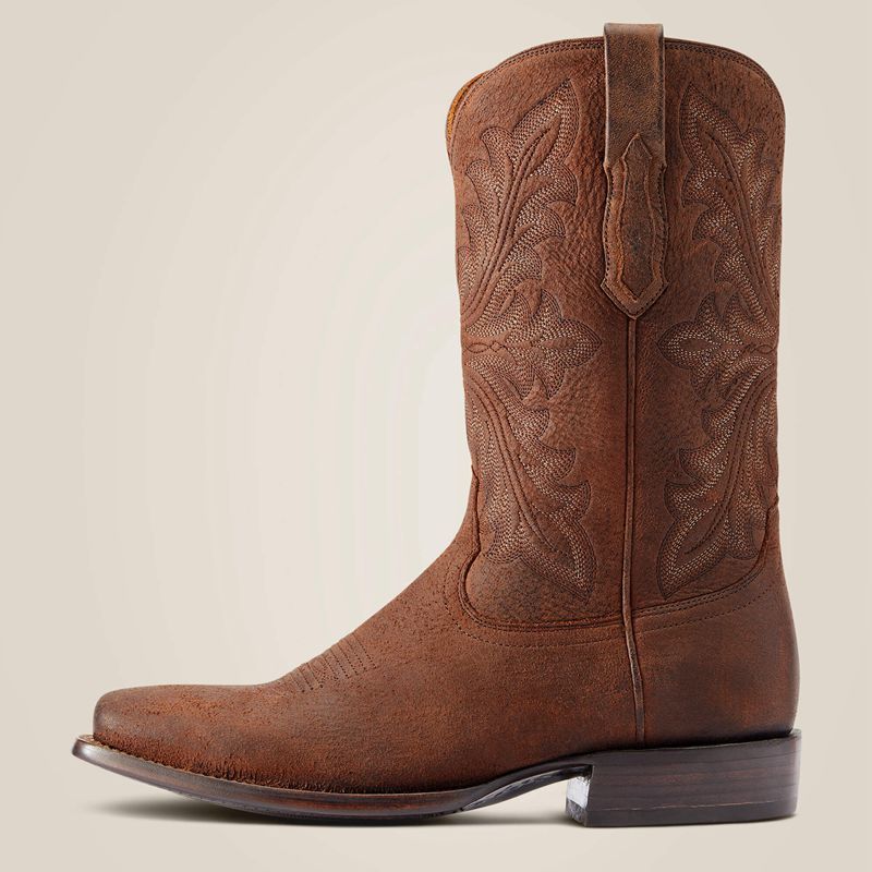 Ariat Bench Made Hardin Western Boot Hickory Elk Homme | ZMB-92184276