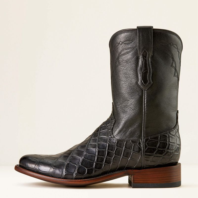 Ariat Bench Made Clanton Western Boot Noir Noir Homme | LTS-22877614