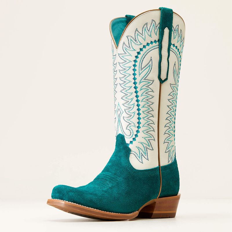 Ariat Derby Monroe Western Boot Turquoise Femme | LUR-05792013