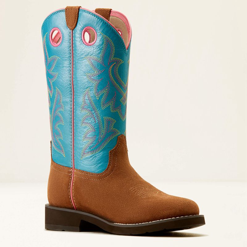 Ariat Elko Western Boot Bleu Femme | HFP-59836672