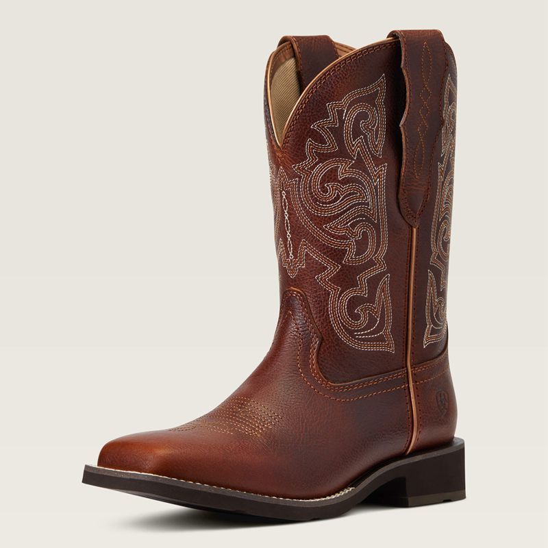 Ariat Delilah Stretchfit Western Boot Spiced Cider Femme | FJO-38410961