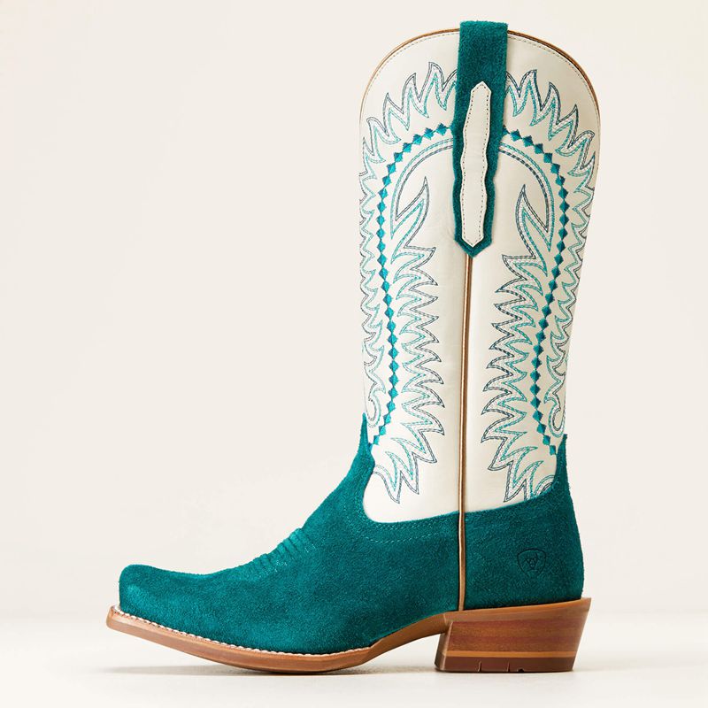 Ariat Derby Monroe Western Boot Turquoise Femme | LUR-05792013