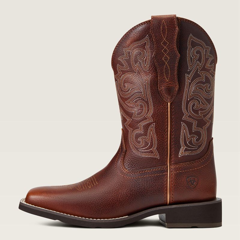 Ariat Delilah Stretchfit Western Boot Spiced Cider Femme | FJO-38410961