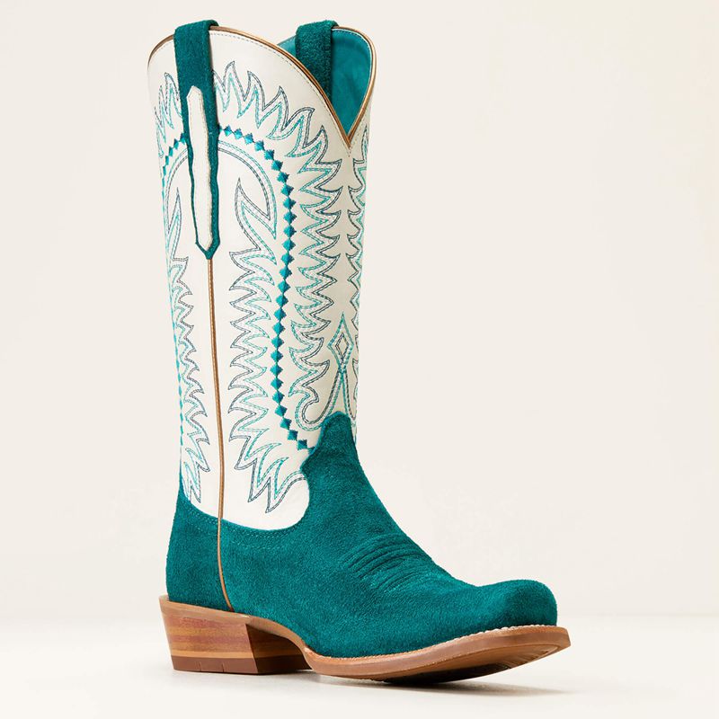 Ariat Derby Monroe Western Boot Turquoise Femme | LUR-05792013