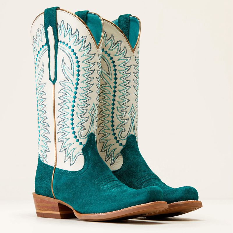 Ariat Derby Monroe Western Boot Turquoise Femme | LUR-05792013