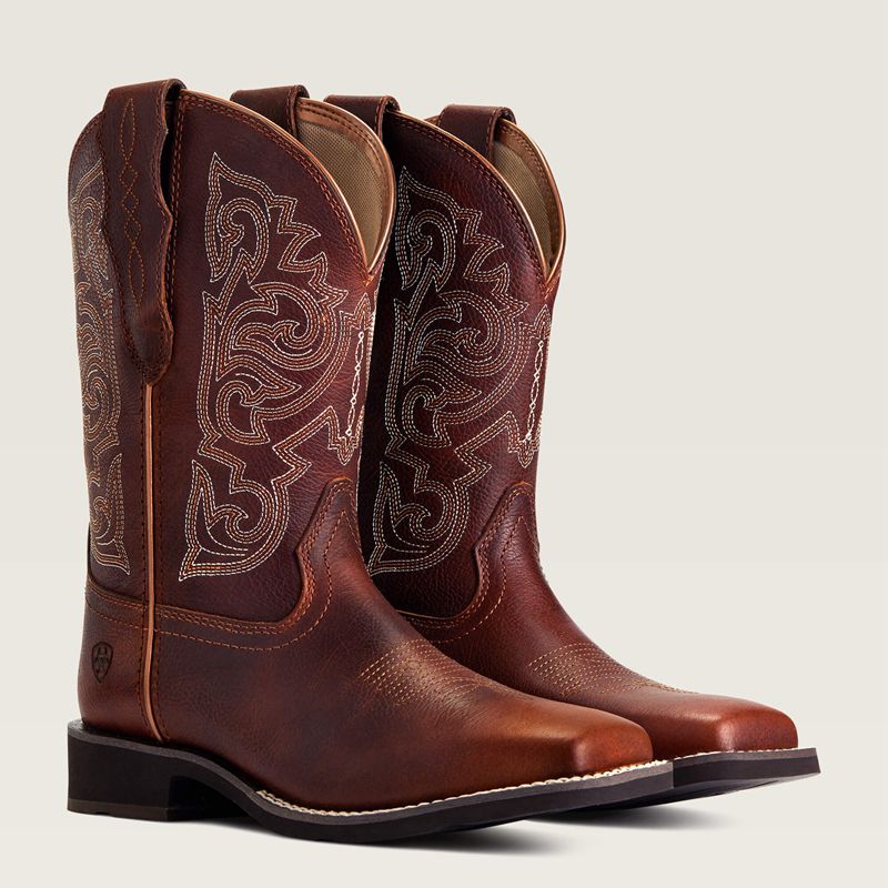 Ariat Delilah Stretchfit Western Boot Spiced Cider Femme | FJO-38410961