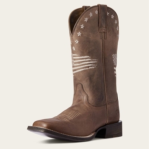 Ariat Circuit Patriot Western Boot Weathered Tan Femme | AAE-62285713