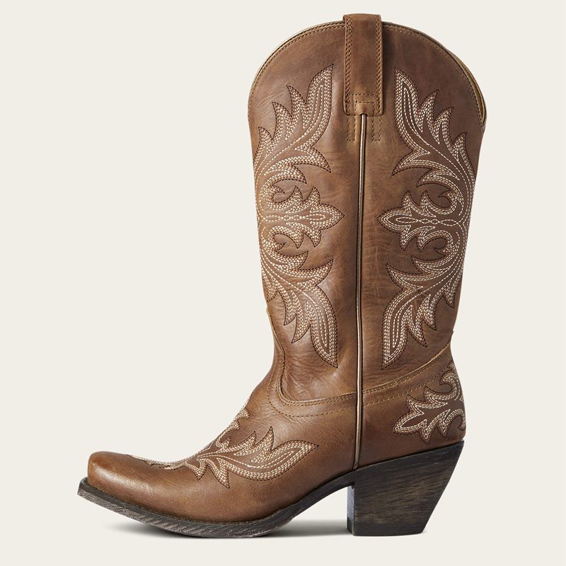 Ariat Circuit Rosewood Western Boot Natural Tan Femme | PLC-15035757