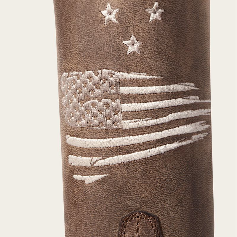 Ariat Circuit Patriot Western Boot Weathered Tan Femme | AAE-62285713