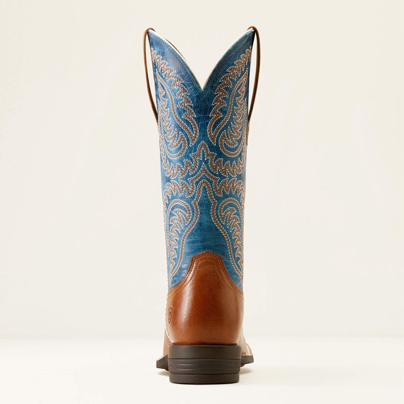 Ariat Cattle Caite Stretchfit Western Boot Bleu Femme | EZN-06837898