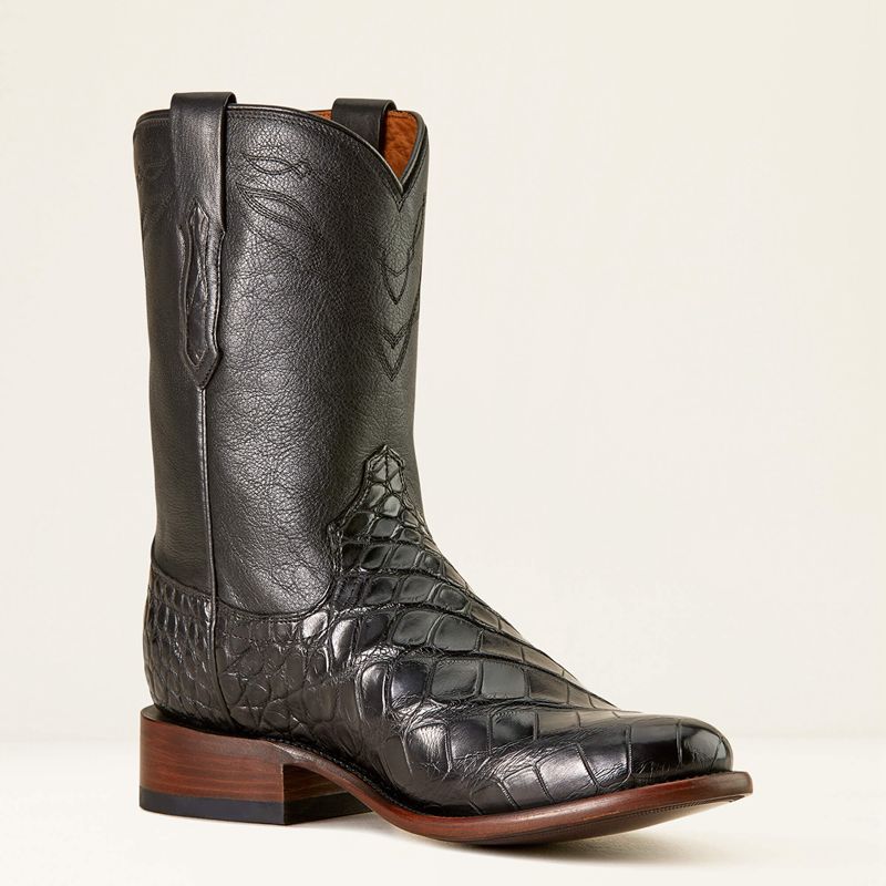 Ariat Bench Made Clanton Western Boot Noir Noir Homme | LTS-22877614