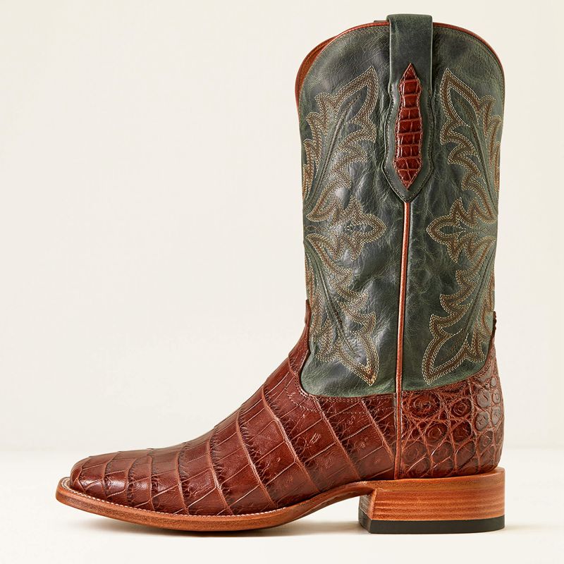 Ariat Bench Made Bassett Western Boot Vert Homme | IWD-46552539