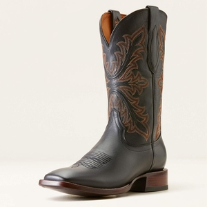 Ariat Bench Made Bassett Cowboy Boot Noir Homme | LPJ-13052269