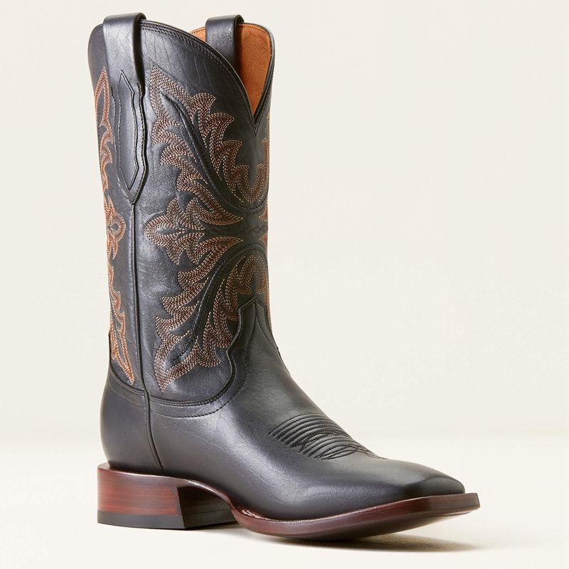 Ariat Bench Made Bassett Cowboy Boot Noir Homme | LPJ-13052269