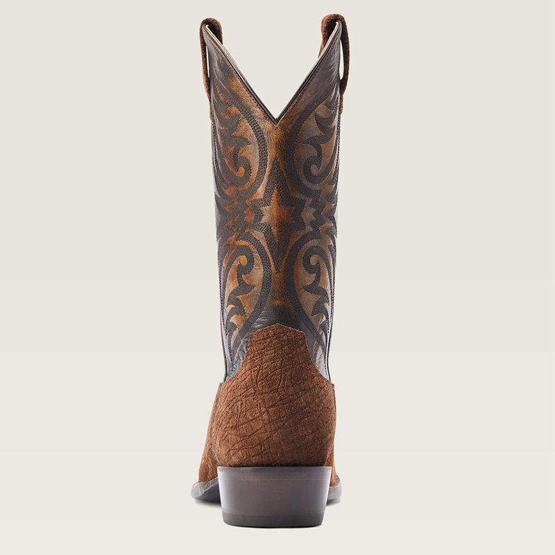 Ariat Bankroll Western Boot Hippo Tan Suede Homme | HRW-17664563