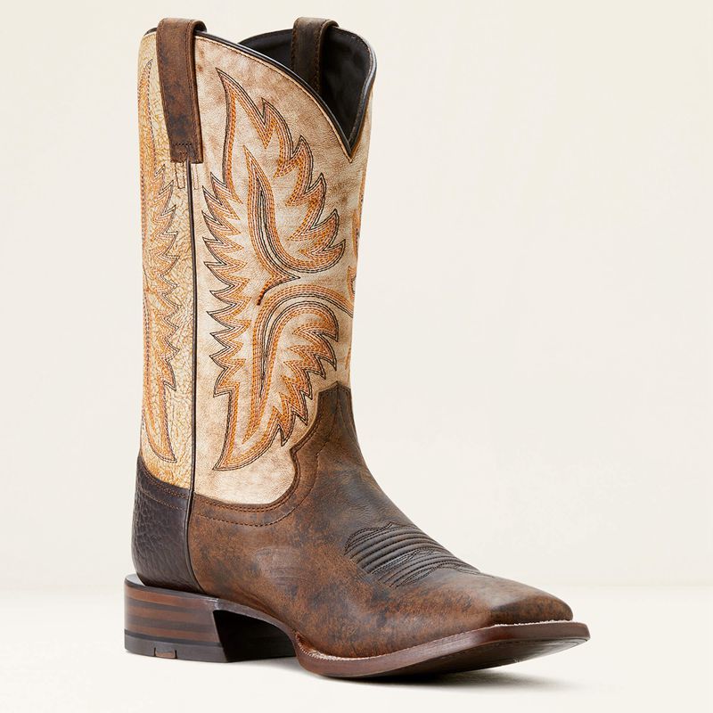 Ariat Tanglewood Cowboy Boot Maple/Warm Stone Homme | EQU-93107786