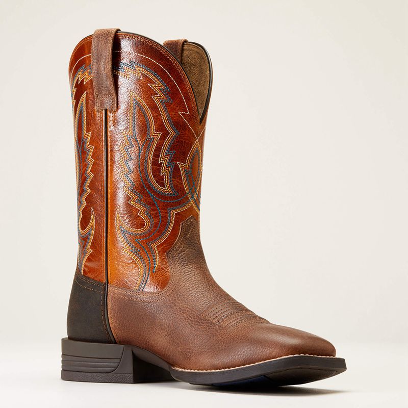 Ariat Steadfast Western Boot Marron Homme | HIH-94341787