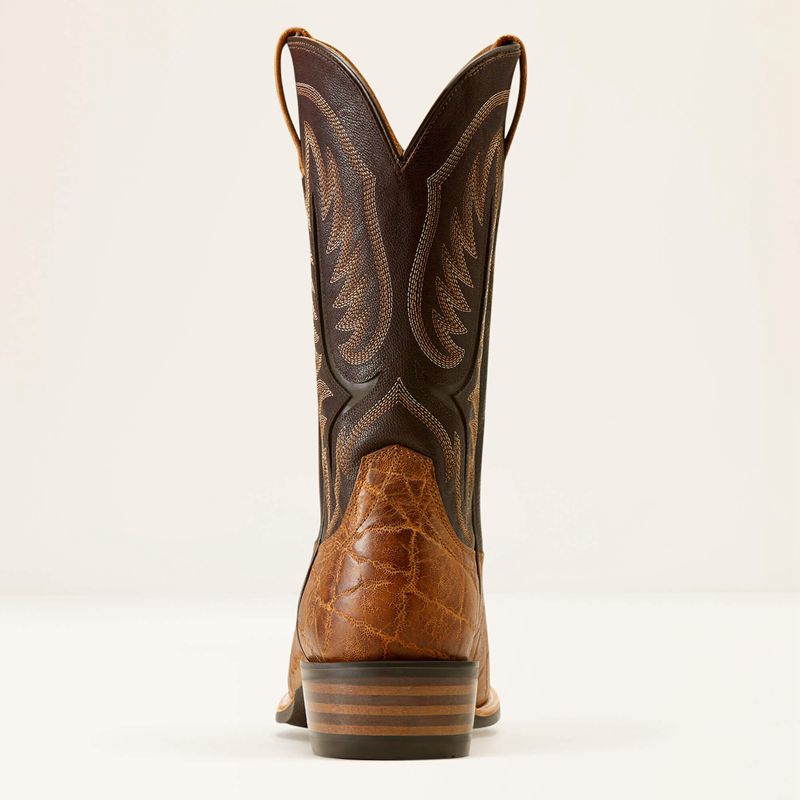 Ariat Stadtler Cowboy Boot Smoked Tan/Aging Barrel Homme | YXZ-32249127