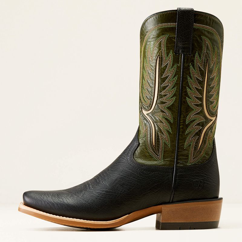 Ariat Stadtler Cowboy Boot Best In Black/Neon Lime Homme | MTU-71939635